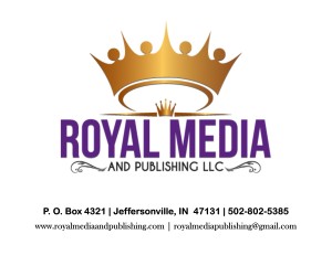 Royal Media and Publishing logo with contact information